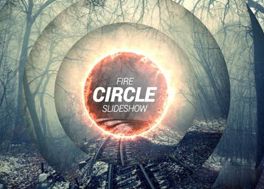 پروژه افترافکت نمایش های ویدیویی اسلاید شو Fire Circle Slideshow