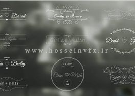 دانلود پروژه افترافکت المان عروسی Wedding Labels