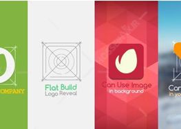 دانلود پروژه افترافکت نمایش لوگو : Flat Build Logo Reveal