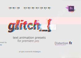 دانلود پروژه پریمیر عناوین Project-x Glitch 30 Text Presets
