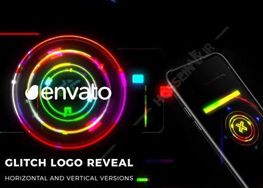 دانلود پروژه افترافکت نمایش لوگو Glitch Logo Reveal