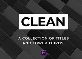 دانلود پروژه پریمیر عناوین و زیرنویس Clean Titles and Lower Thirds