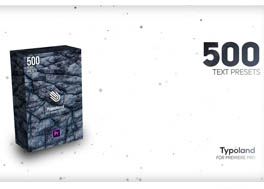 دانلود مجموعه پریست عناوین انیمیشن 500 Text Animation Pack