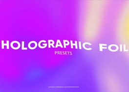 مجموعه 20 پریست افترافکت هولوگرافی Holographic Foil Backgrounds