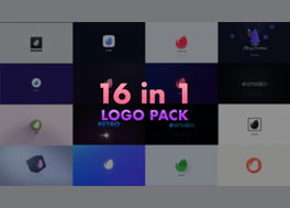 مجموعه 16 نمایش لوگو برای افترافکت Logo Opener Pack