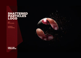 پروژه افترافکت نمایش لوگو با ذرات خرد شده Shattered Particles Logo