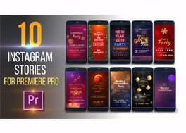 پروژه آماده پریمیر 10 استوری اینستاگرام سال 2020 Instagram Stories