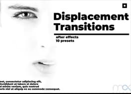 پریست آماده افتر افکت 10 ترانزیشن جابجایی Displacement