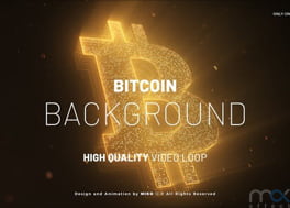 فوتیج بک گراند موشن گرافیک بیت کوین Bitcoin Background