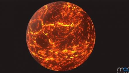 دانلود آبجک سه بعدی سیاره آتشین برای فیلم