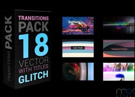 پروژه فاینال کات 18 ترانزیشن به سبک گلیچ Transitions Pack