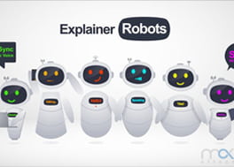 پروژه افتر افکت تیزر تبلیغاتی با ربات Explainer Robots