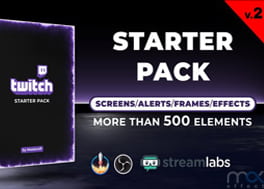 پروژه افتر افکت 500 المان گرافیک برای شروع Twitch