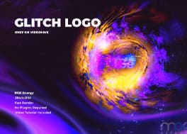 پروژه افتر افکت نمایش لوگو گلیچ Glitch Logo Super RGB