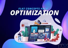 پروژه افتر افکت کانسپت فلت بهینه سازی وبسایت Optimization