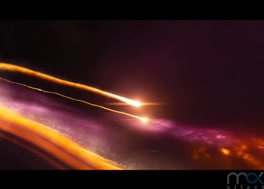 پروژه افتر افکت لوگو با نمایش مسیر فضایی Space Trails