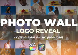 پروژه فاینال کات نمایش لوگو با تصاویر Photo Wall Logo