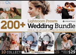 دانلود 200 پریست رنگ برای عروسی Wedding Presets