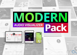 پروژه افتر افکت ویژوالایزر مینیمال موزیک Visualizer Modern
