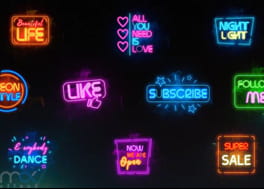 پروژه افتر افکت 10 تایتل نئون رنگارنگ Neon Titles