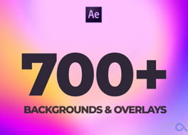 پروژه افتر افکت المان 700 بک گراند متحرک Backgrounds Pack