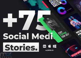 پروژه افتر افکت اینستاگرام 75 استوری سوشال Social Stories