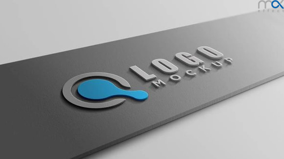 موکاپ لوگوی شرکتی واقع گرایانه