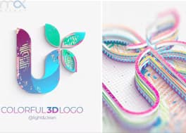 پروژه افتر افکت لوگوموشن رنگارنگ سه بعدی Colorful 3D Logo