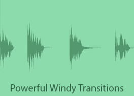 4 افکت صدا ترانزیشن بادی Powerful Windy Transitions