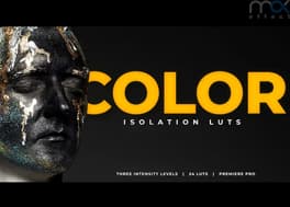 پریست پریمیر 3 افکت ویژه جداسازی رنگ فیلم Isolation LUTs