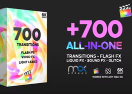 پروژه فاینال کات 700 ترانزیشن ویژه Transitions FCPX