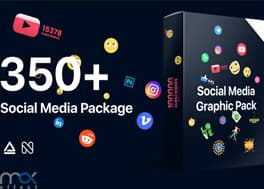 پروژه افتر افکت 300 المان گرافیک سوشال مدیا