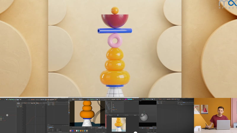 آموزش ساخت اجسام سه بعدی با نرم افزار Cinema4d