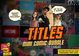 پروژه افتر افکت 25 تایتل مینی کمیک Mini Comic