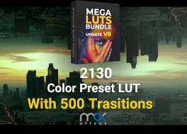 2130 پریست رنگ کاربردی ادیت فیلم Mega LUTs Bundle