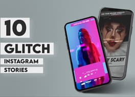 پروژه پریمیر 10 استوری اینستاگرام با افکت گلیچ