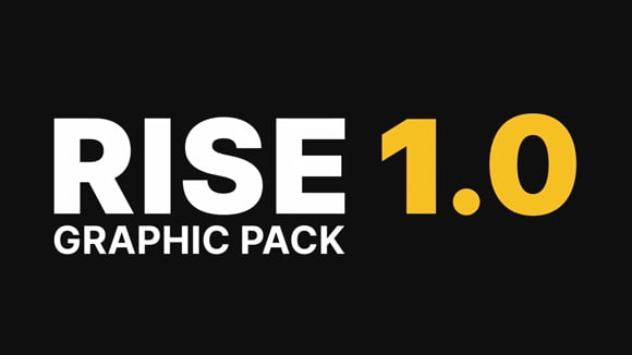 پکیج گرافیکی کاربردی مجموعه Rise برای افتر افکت
