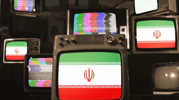 فوتیج باکیفیت پرچم جمهوری اسلامی ایران