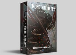 141 افکت صوتی متنوع هیولا Monster Library