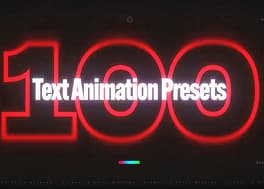 100 پریست متن یونیک جذاب پریمیر Text Presets