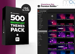پروژه پریمیر مجموعه تم های پخش Broadcast Themes