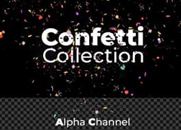 100 فوتیج کروماکی کاغذ رنگی Confetti Color