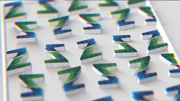لوگو جذاب سه بعدی برای پخش های شرکتی