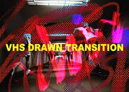 10 ترانزیشن پریمیر با خطوط رنگی VHS Drawn
