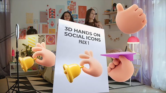 دست سه بعدی برای نرم افزار پریمیر پرو