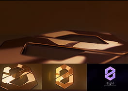 پروژه افتر افکت لوگو با انعکاس طلایی Gold
