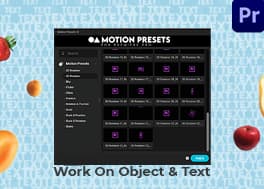 300 پریست پریمیر موشن سازی با اکستنشن Motion Preset
