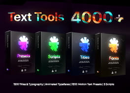 4000 پریست متن افتر افکت مجموعه Text Tools
