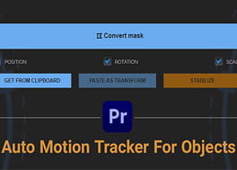 پلاگین پریمیر آبجکت ترکینگ Auto Motion Tracker