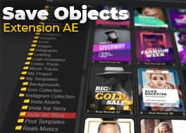 پلاگین Saveobjects v2.2.1 برای افتر افکت